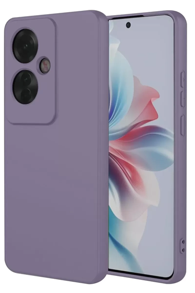 Reno 11F Kılıf First Silikon - Lila