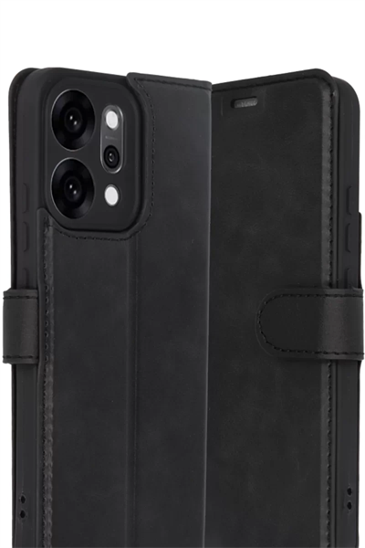 Reno 14 Trend S Plus Kapaklı Kılıf - Siyah