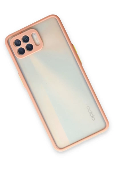 Reno 4 Lite Kılıf Montreal Silikon Kapak - Pembe