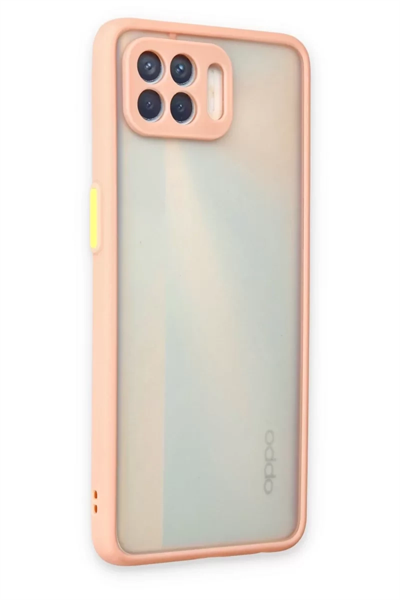 Reno 4 Lite Kılıf Montreal Silikon Kapak - Pembe