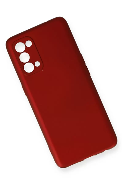 Reno 5 Kılıf First Silikon - Bordo
