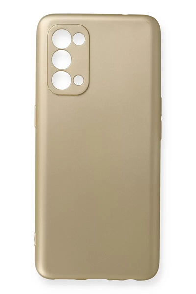 Reno 5 Kılıf First Silikon - Gold