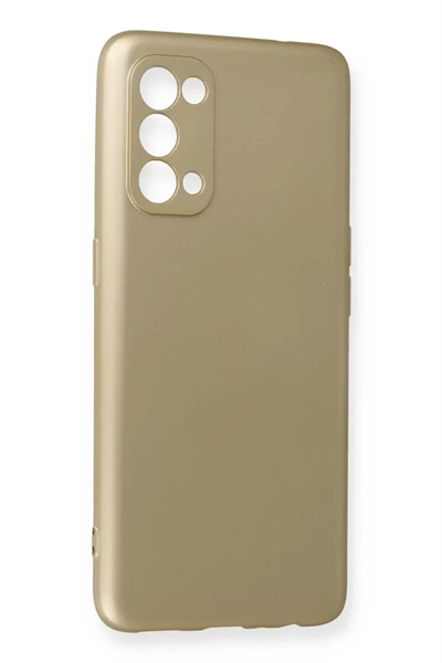 Reno 5 Kılıf First Silikon - Gold
