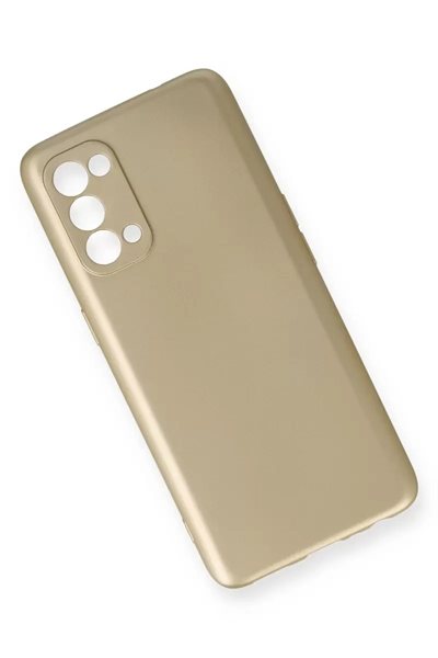 Reno 5 Kılıf First Silikon - Gold