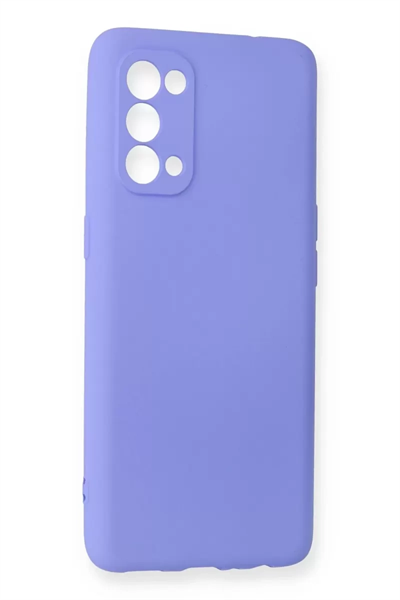 Reno 5 Kılıf First Silikon - Lila