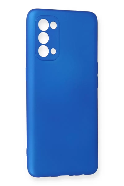 Reno 5 Kılıf First Silikon - Mavi