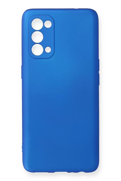 Reno 5 Kılıf First Silikon - Mavi
