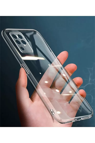 Reno 5 Lite Kılıf Lüx Şeffaf Silikon