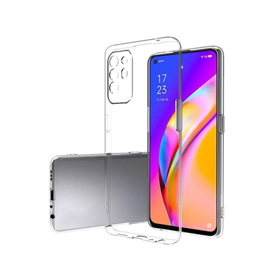 Reno 5 Lite Kılıf Lüx Şeffaf Silikon