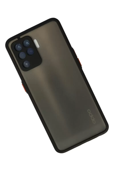 Reno 5 Lite Kılıf Montreal Silikon Kapak - Siyah