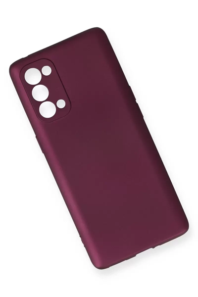 Reno 5 Pro Kılıf First Silikon - Mürdüm