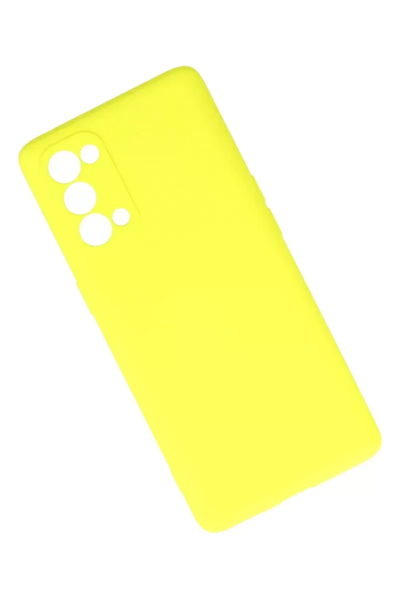 Reno 5 Pro Kılıf First Silikon - Sarı