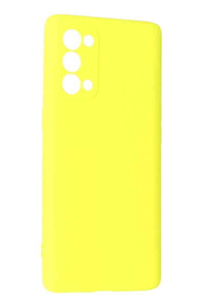 Reno 5 Pro Kılıf First Silikon - Sarı
