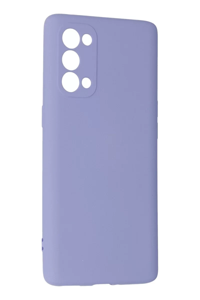Reno 5 Pro Kılıf Nano içi Kadife Silikon - Lila