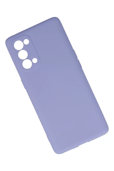 Reno 5 Pro Kılıf Nano içi Kadife Silikon - Lila