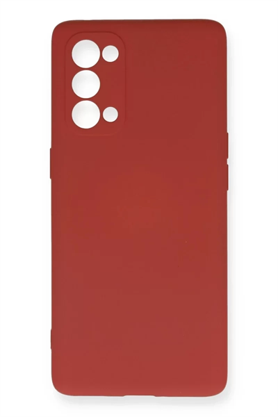 Reno 5 Pro Kılıf Nano içi Kadife Silikon - Kiremit
