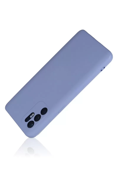 Reno 6 Kılıf Nano içi Kadife Silikon - Lila