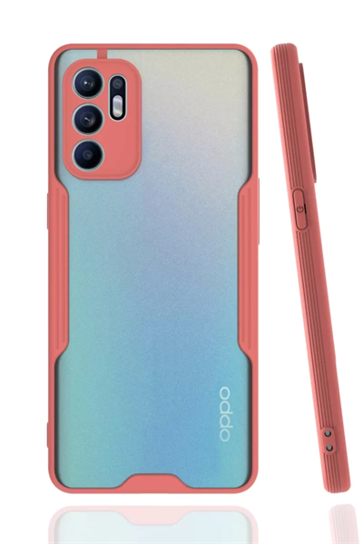 Reno 6 Kılıf Platin Silikon - Pembe