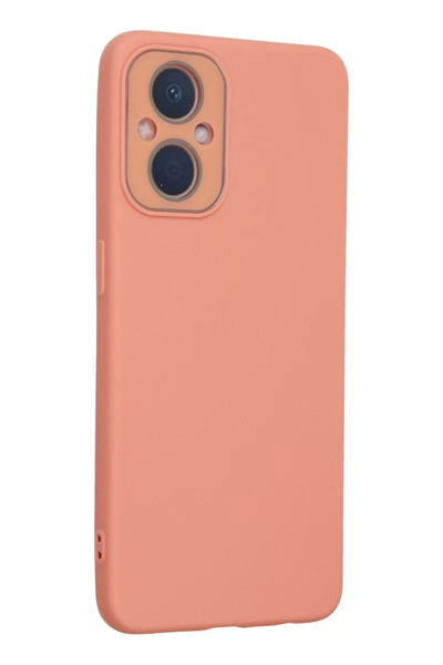 Reno 7 Lİte Kılıf Lansman Glass Kapak - Pembe