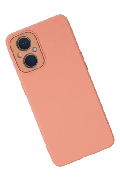 Reno 7 Lİte Kılıf Lansman Glass Kapak - Pembe