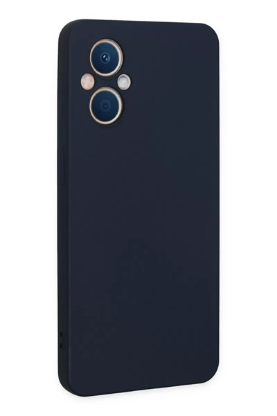 Reno 7 Lite Kılıf Nano içi Kadife Silikon - Lacivert