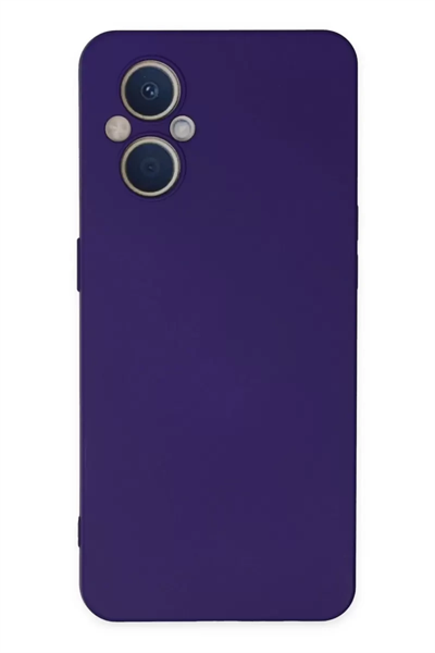 Reno 7 Lite Kılıf Nano içi Kadife Silikon - Mor