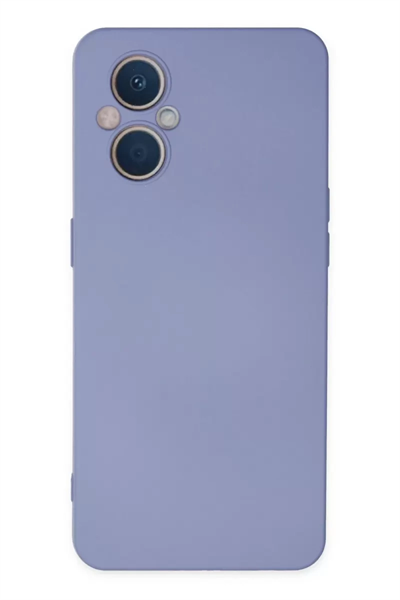 Reno 7 Lite Kılıf Nano içi Kadife Silikon - Lila