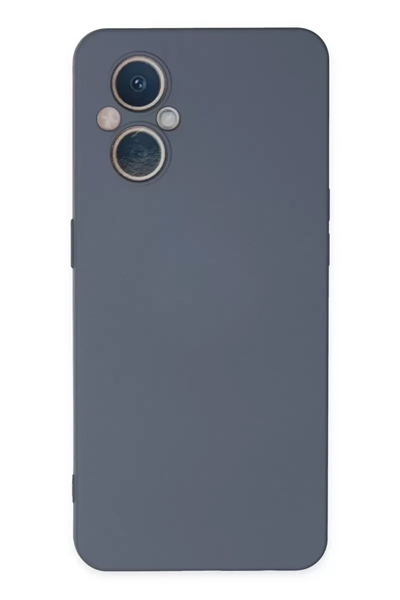 Reno 7 Lite Kılıf Nano içi Kadife Silikon - Gri