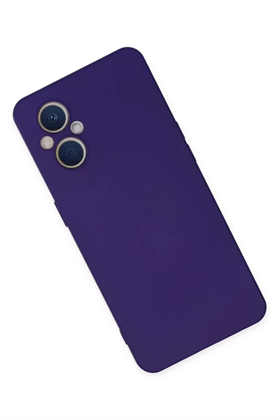 Reno 7 Lite Kılıf Nano içi Kadife Silikon - Mor