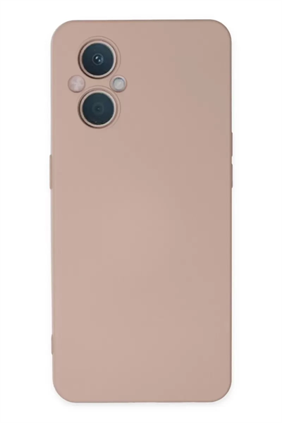 Reno 7 Lite Kılıf Nano içi Kadife Silikon - Pudra