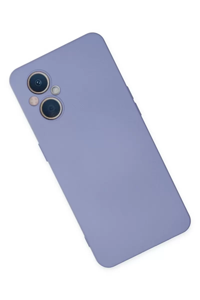 Reno 7 Lite Kılıf Nano içi Kadife Silikon - Lila