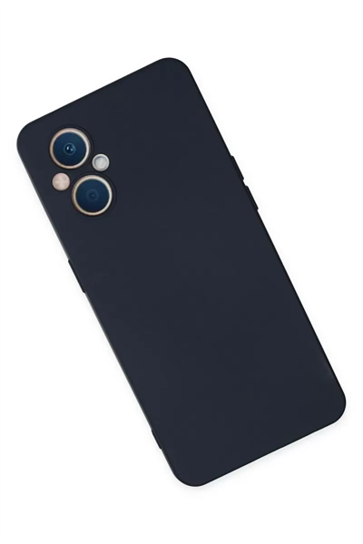 Reno 7 Lite Kılıf Nano içi Kadife Silikon - Lacivert