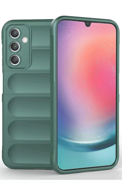 Samsung A36 Kılıf Optimum Silikon - Koyu Yeşil
