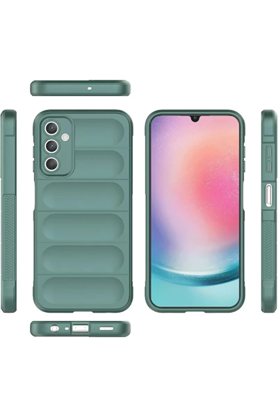 Samsung A36 Kılıf Optimum Silikon - Koyu Yeşil