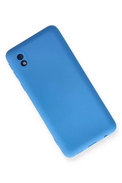 Samsung Galaxy A01 Core Kılıf Nano içi Kadife Silikon - Mavi
