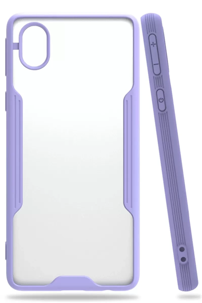 Samsung Galaxy A01 Core Kılıf Platin Silikon - Lila