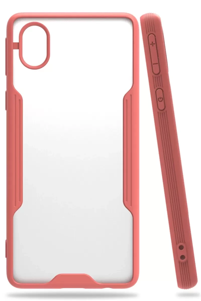 Samsung Galaxy A01 Core Kılıf Platin Silikon - Pembe