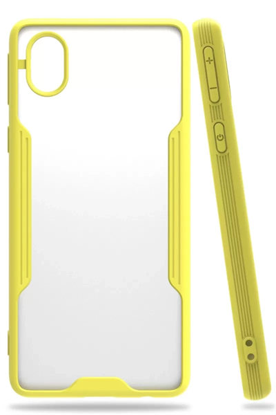 Samsung Galaxy A01 Core Kılıf Platin Silikon - Sarı