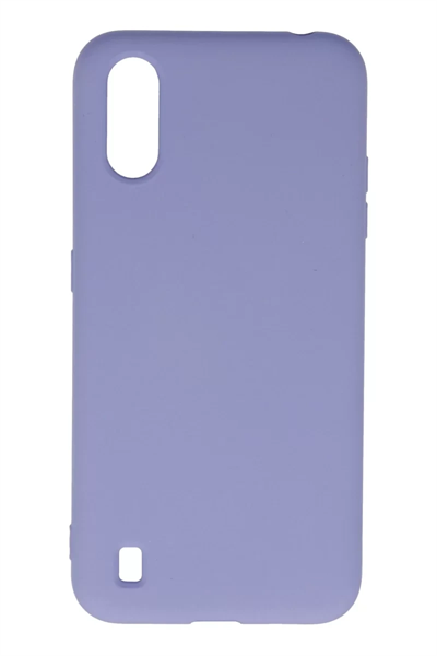 Samsung Galaxy A01 Kılıf Nano içi Kadife Silikon - Lila