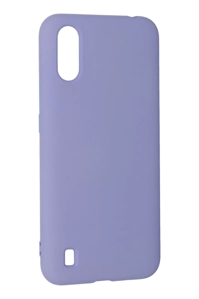 Samsung Galaxy A01 Kılıf Nano içi Kadife Silikon - Lila