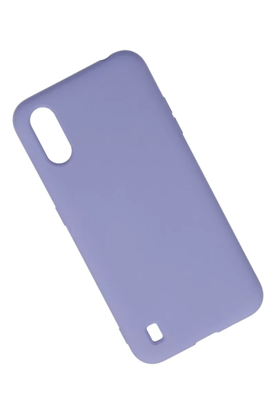 Samsung Galaxy A01 Kılıf Nano içi Kadife Silikon - Lila