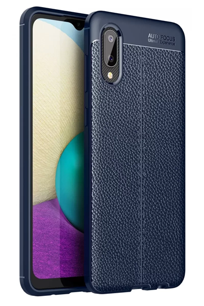 Samsung Galaxy A02 Kılıf Auto Focus Kapak - Lacivert