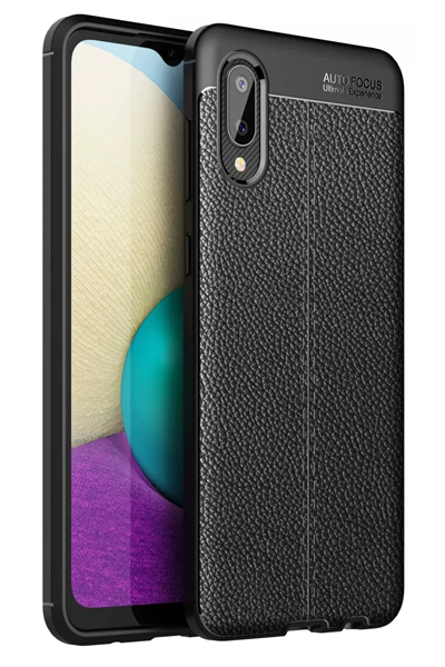 Samsung Galaxy A02 Kılıf Auto Focus Kapak - Siyah