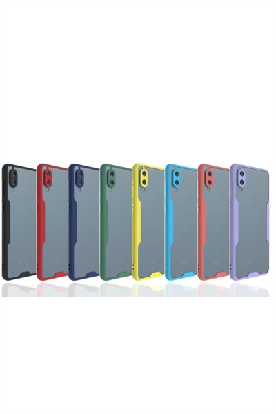 Samsung Galaxy A02 Kılıf Platin Silikon - Kırmızı