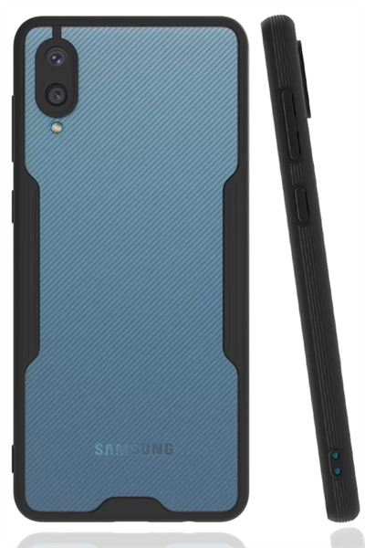 Samsung Galaxy A02 Kılıf Platin Silikon - Siyah