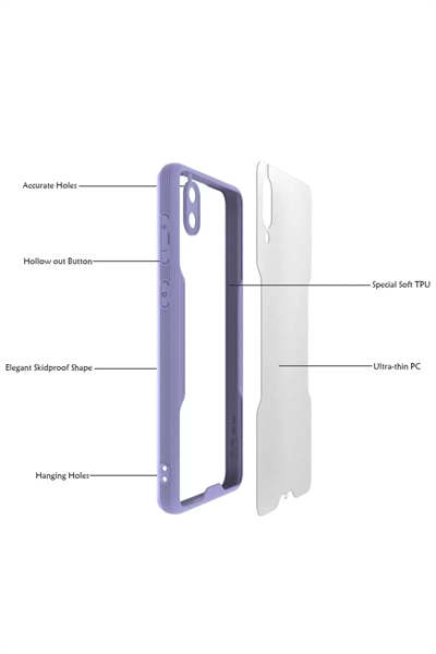 Samsung Galaxy A02 Kılıf Platin Silikon - Sarı