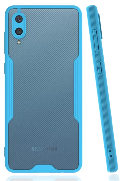 Samsung Galaxy A02 Kılıf Platin Silikon - Mavi