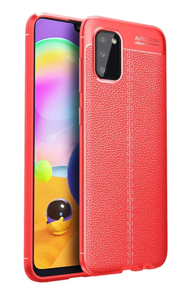 Samsung Galaxy A02S Kılıf Auto Focus Kapak - Kırmızı