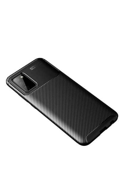 Samsung Galaxy A02S Kılıf Auto Focus Karbon Kapak - Siyah