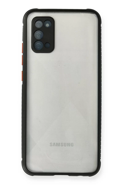 Samsung Galaxy A02S Kılıf Miami Şeffaf Silikon - Siyah